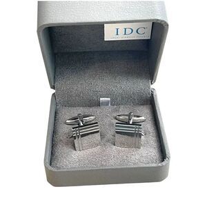 CHISEL Stainless Steel Polished Cufflinks in Box NEW
